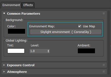 Parametri del nuovo Corona PRG Clear Sky: Turbidity. Immagine con Turbidity impostata a 8.