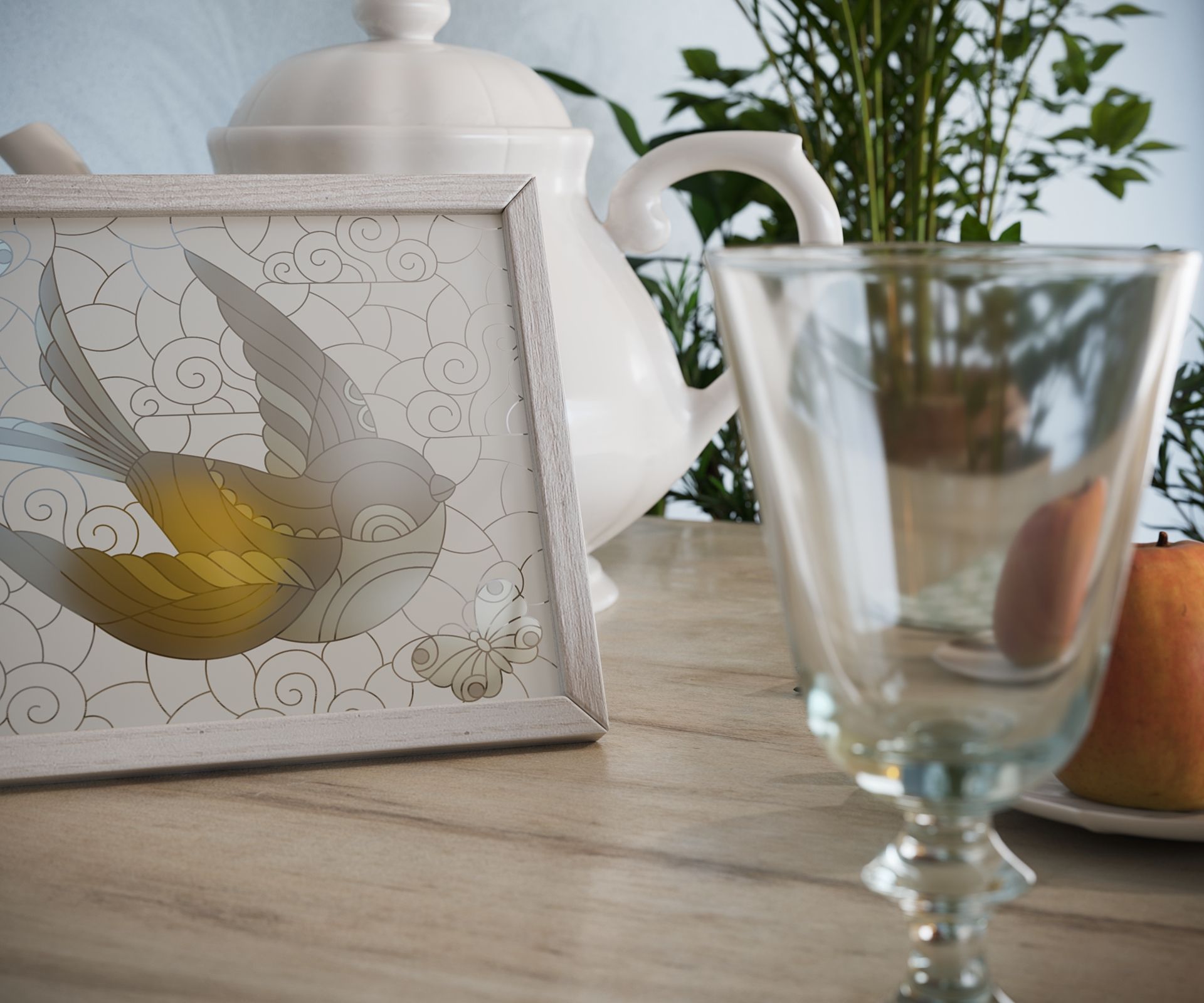 Corona Renderer 7 Physical Material - esempio di vetro applicato su una superficie senza spessore