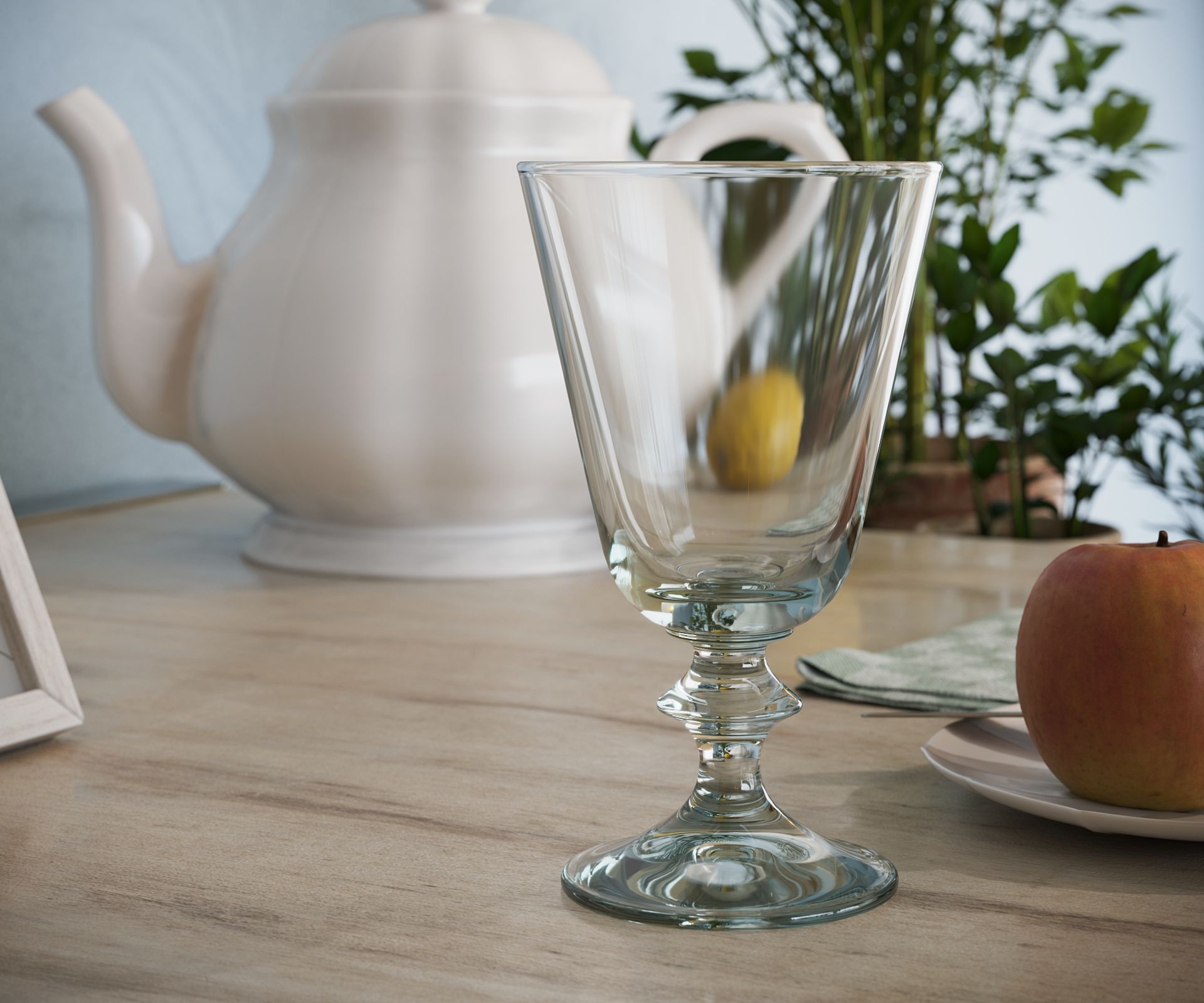 Corona Renderer 7 Physical Material  - Con valori di anisotropia positivi la rifrazione della luce si diffonde in senso verticale